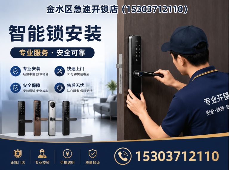 登封市智能锁安装展示图